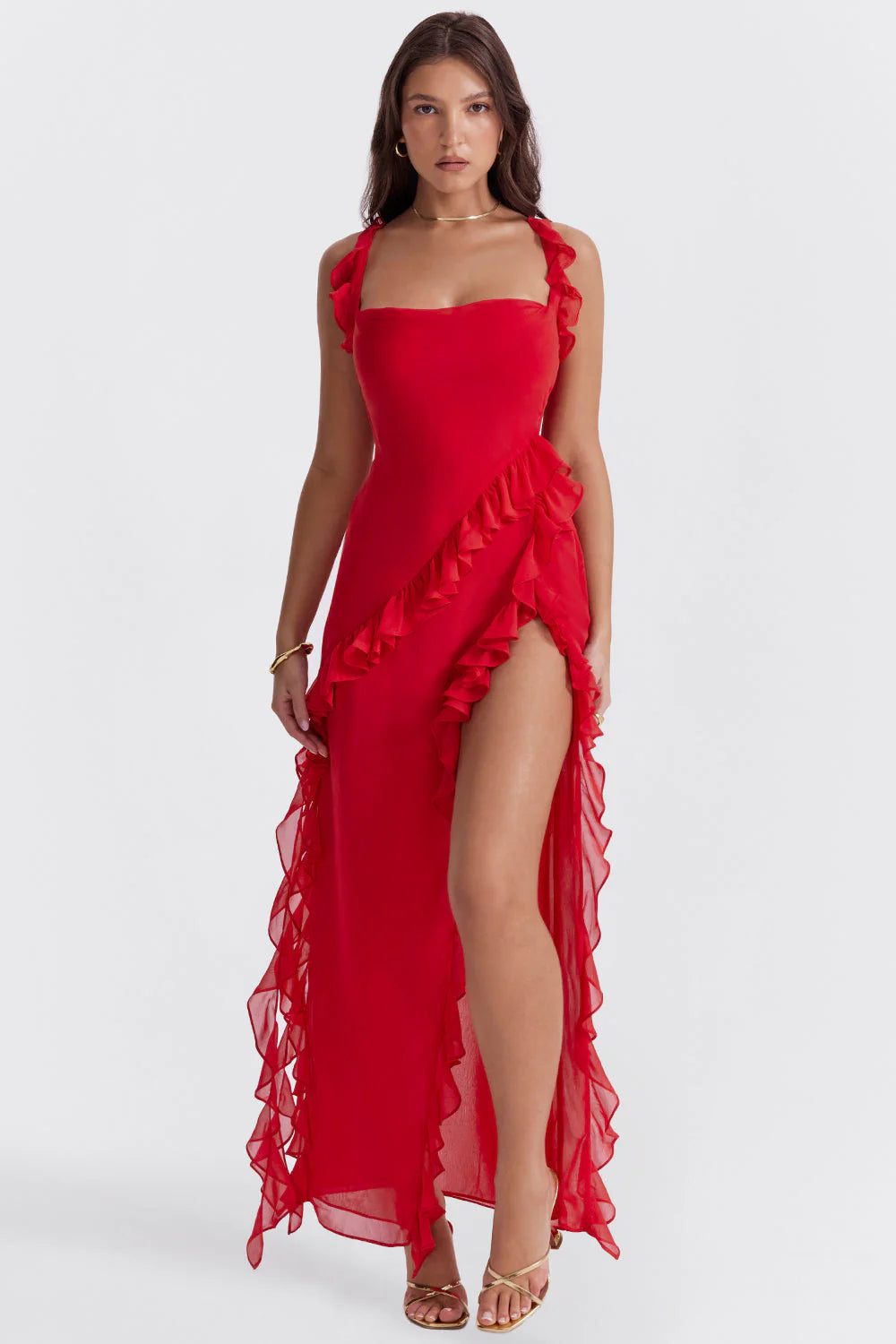 BELLEZA MIDI DRESS - RUBY