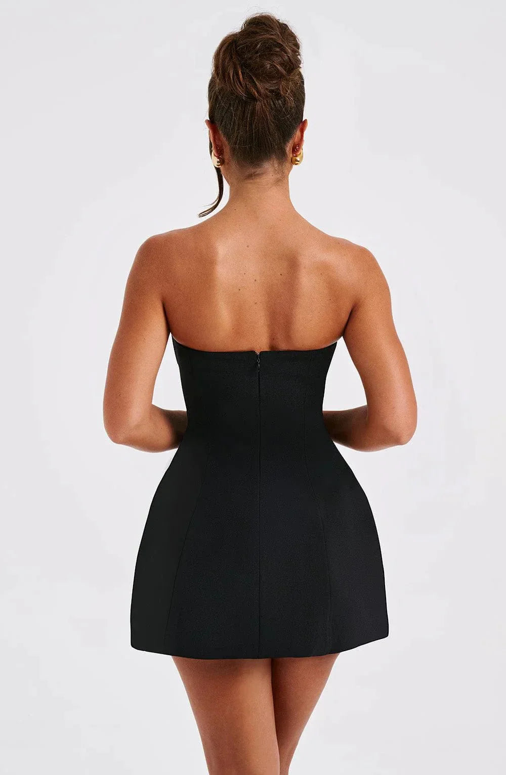 CAMILA STRAPLESS MINI DRESS - BLACK