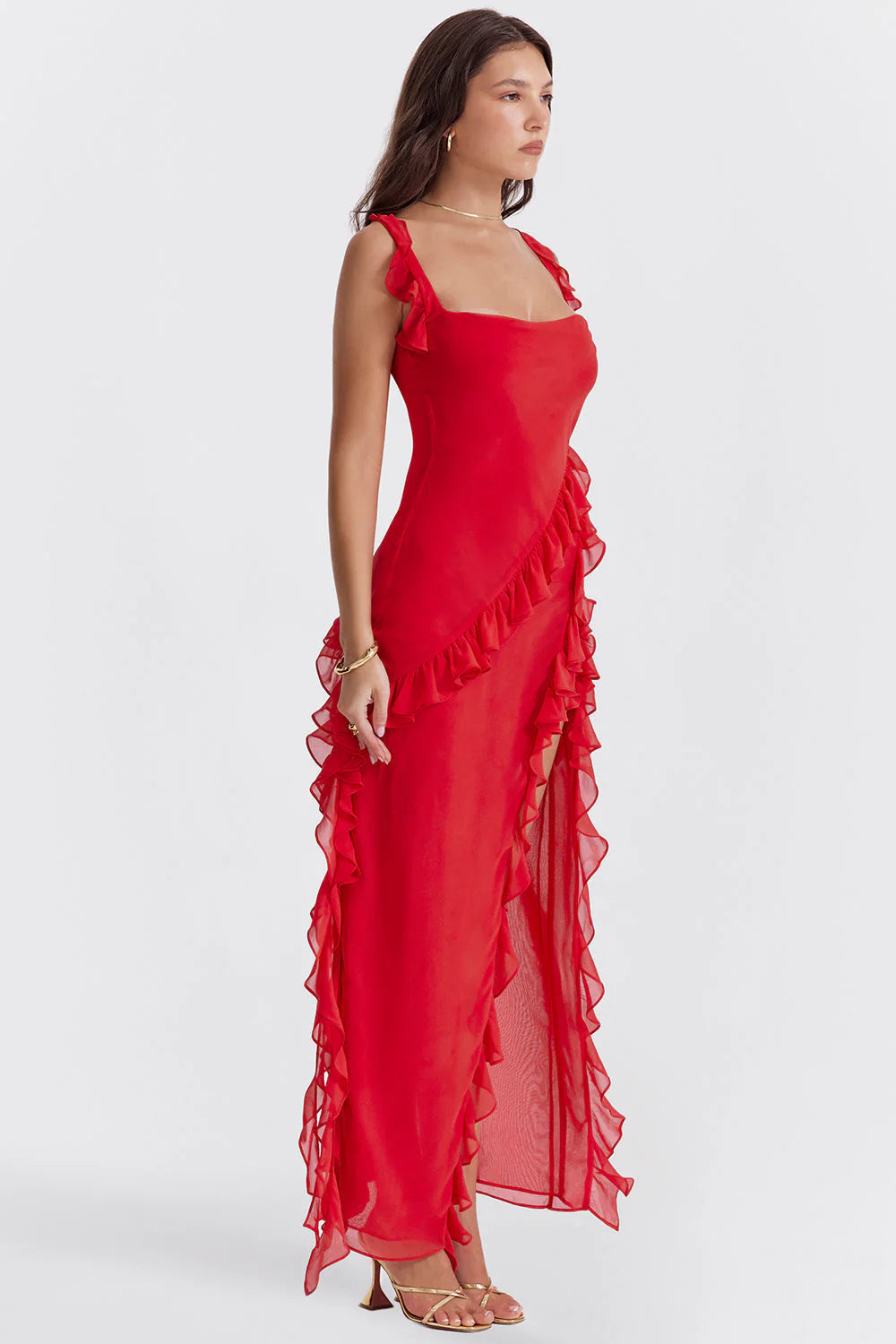 BELLEZA MIDI DRESS - RUBY