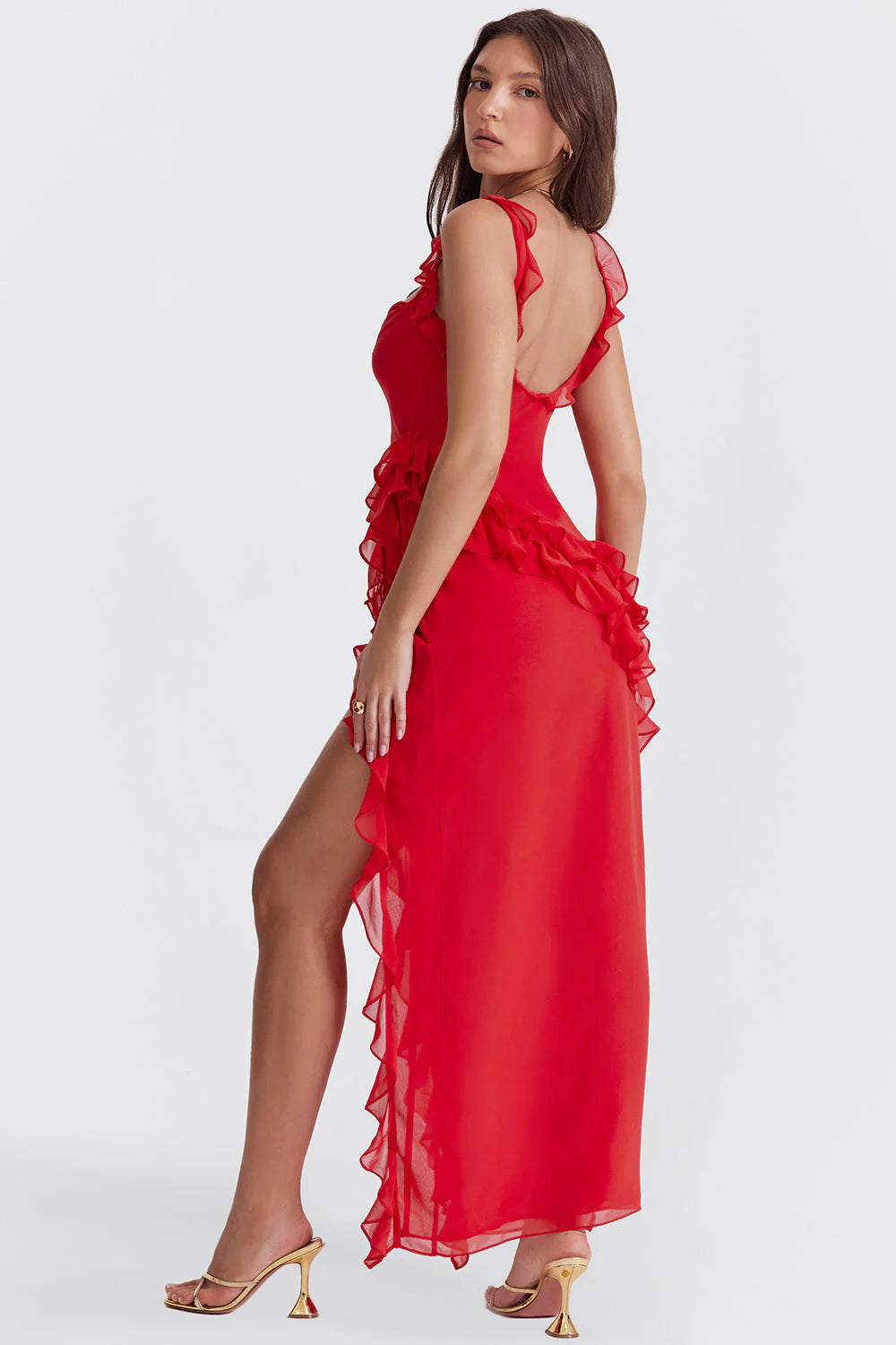 BELLEZA MIDI DRESS - RUBY