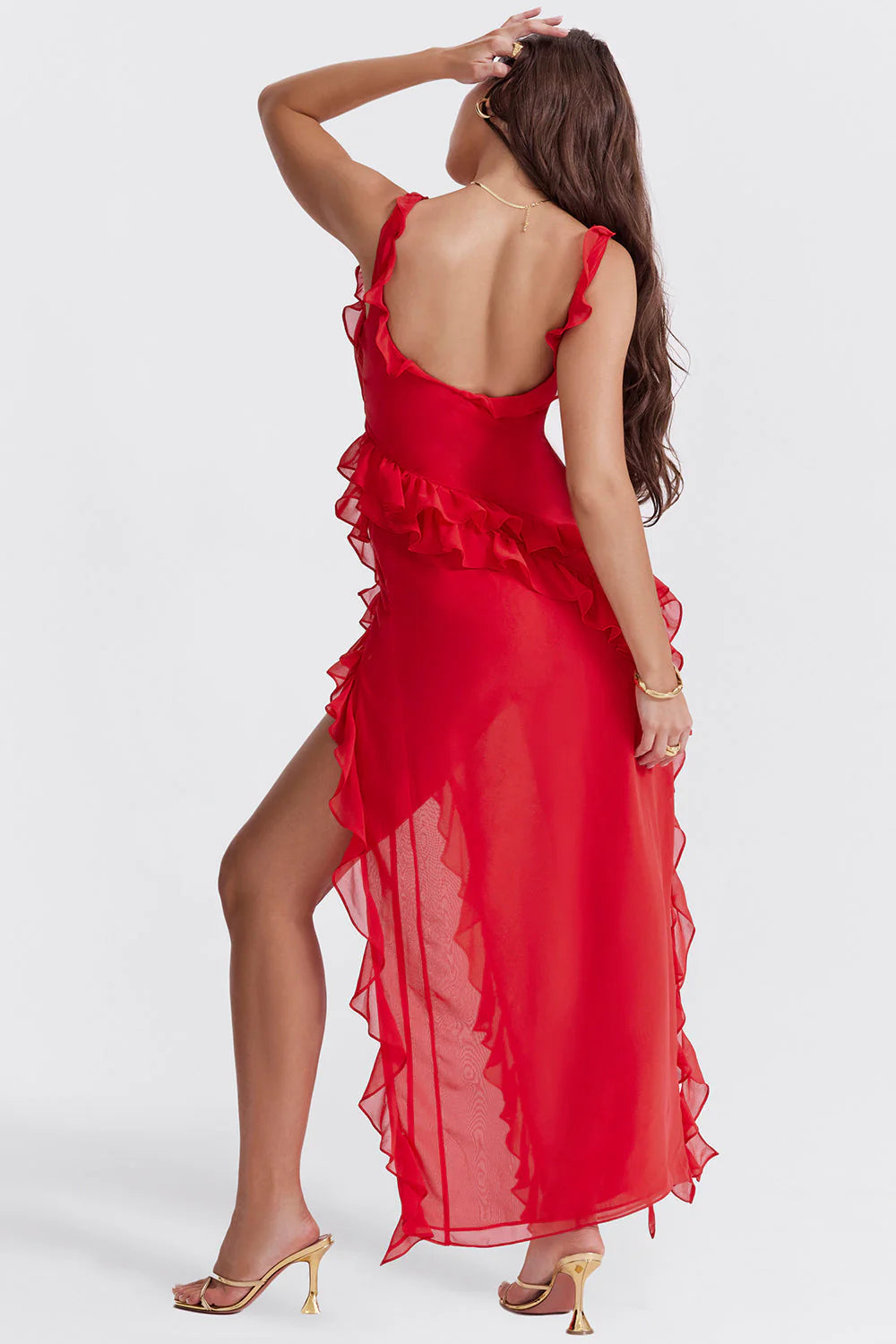 BELLEZA MIDI DRESS - RUBY