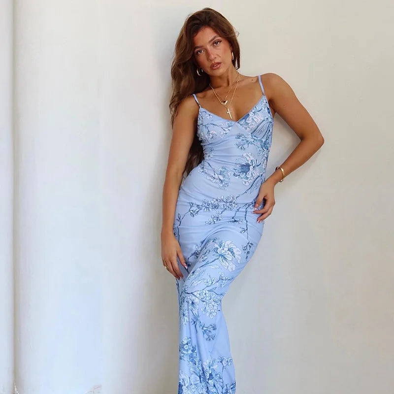SERENA MAXI DRESS - BLUE