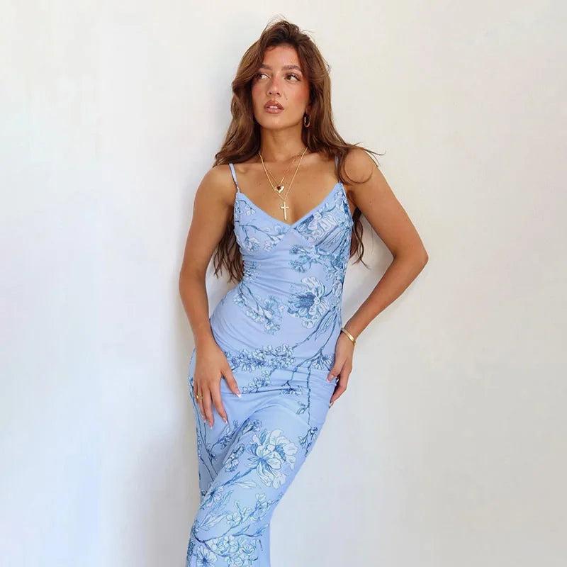 SERENA MAXI DRESS - BLUE