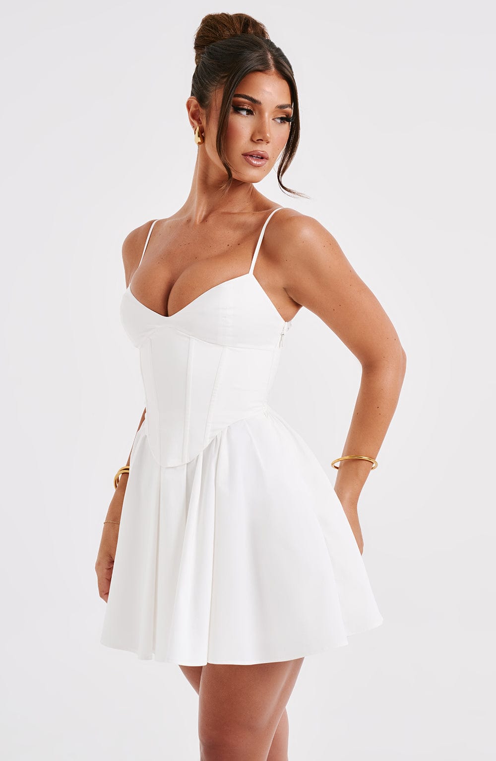 FELICITY MINI DRESS - IVORY