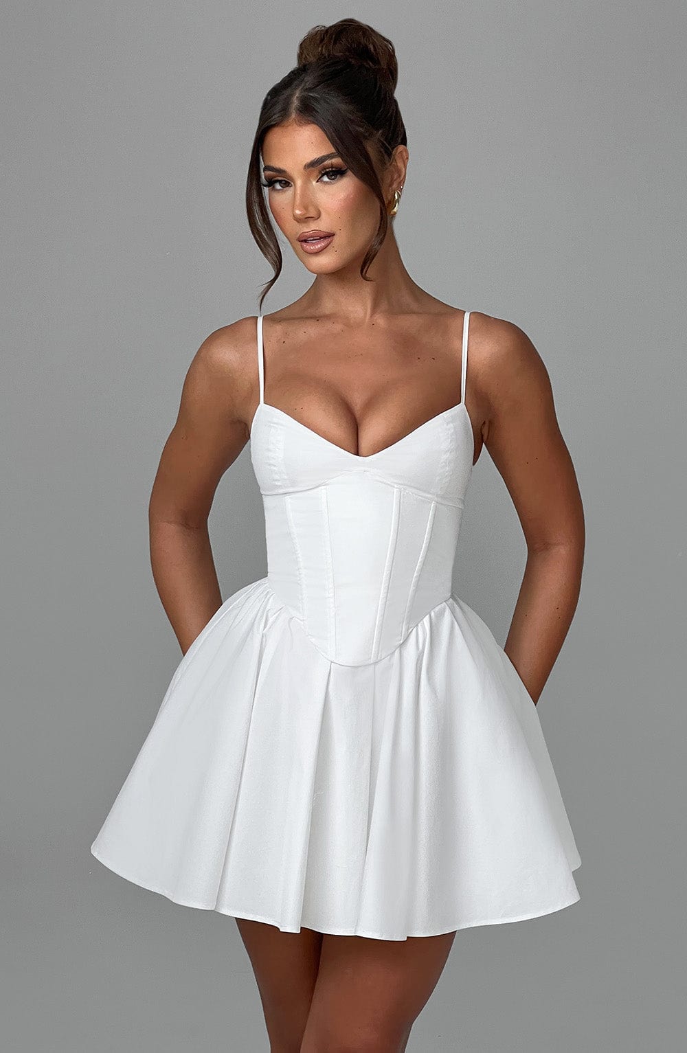 FELICITY MINI DRESS - IVORY