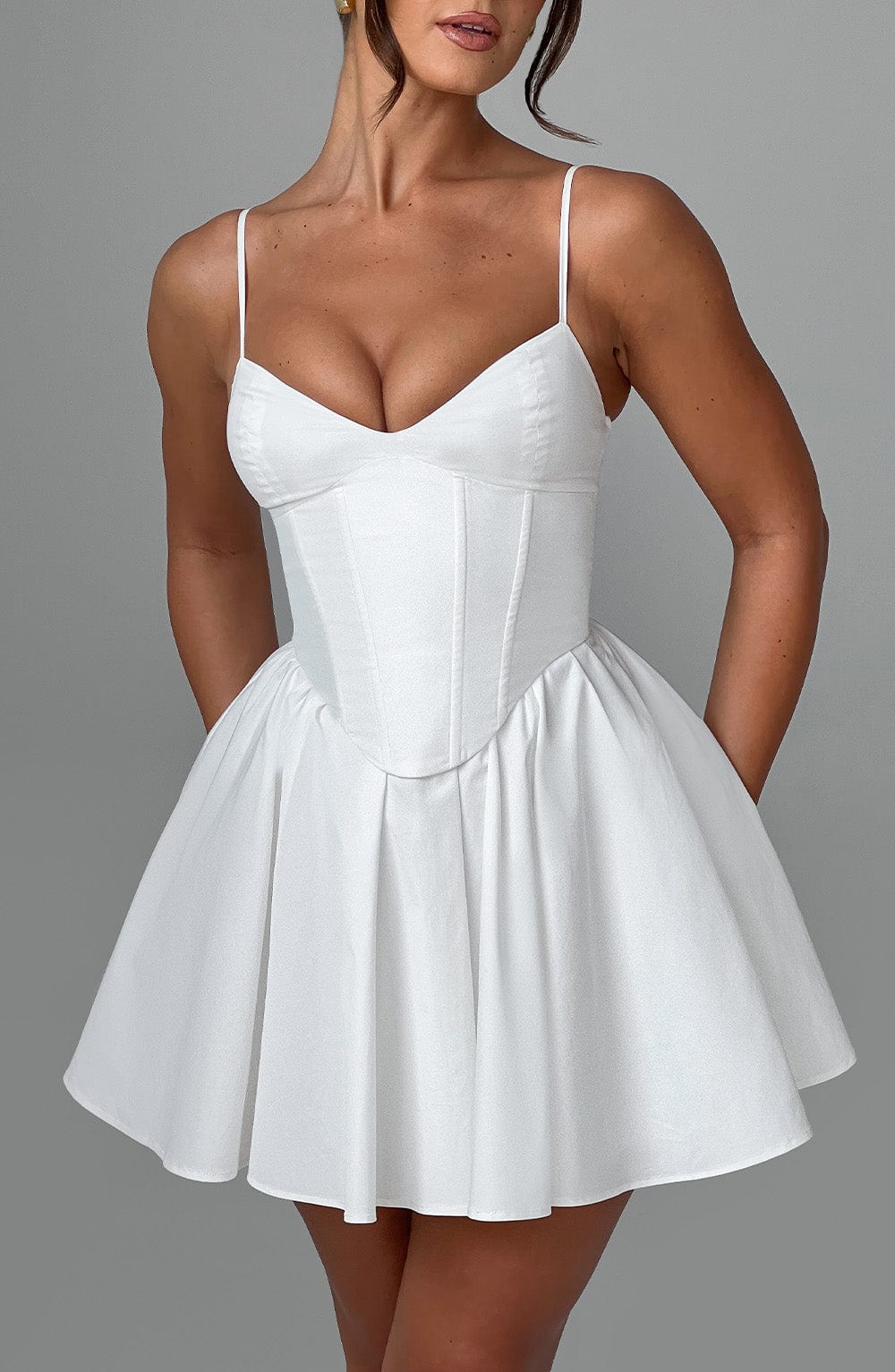 FELICITY MINI DRESS - IVORY