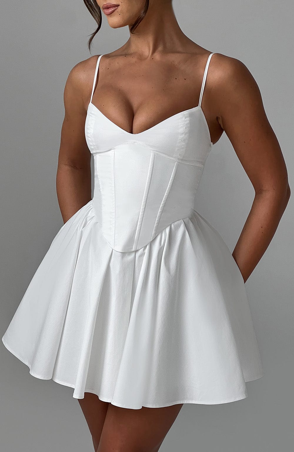 FELICITY MINI DRESS - IVORY