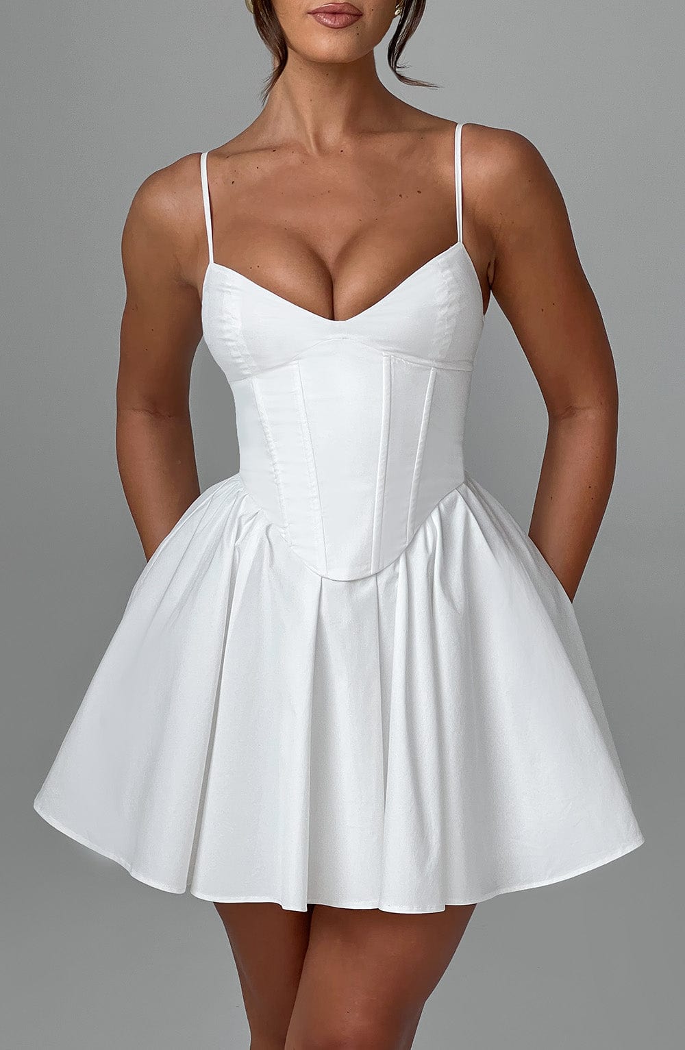 FELICITY MINI DRESS - IVORY