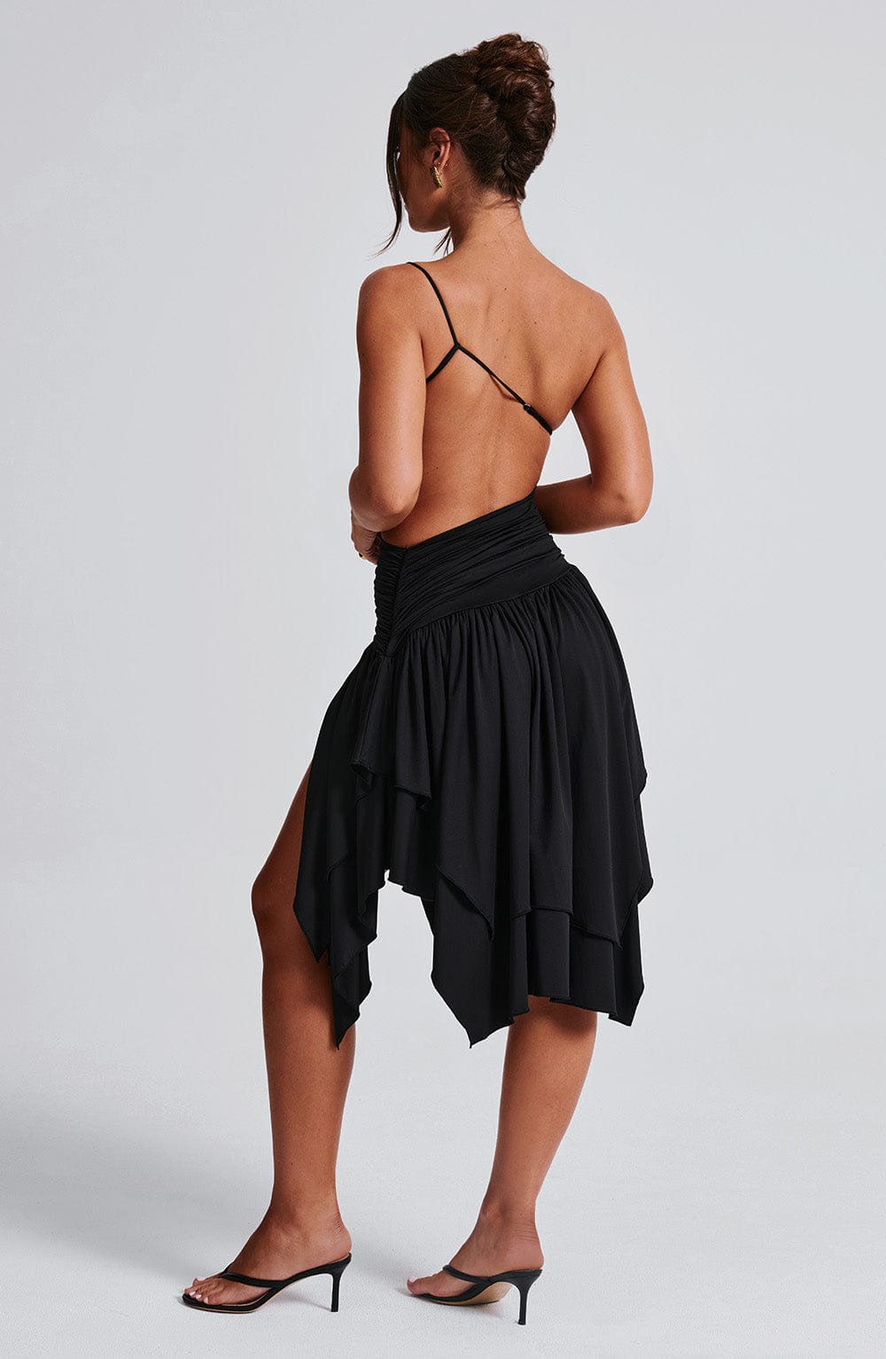 Luna Midi Dress - BLACK