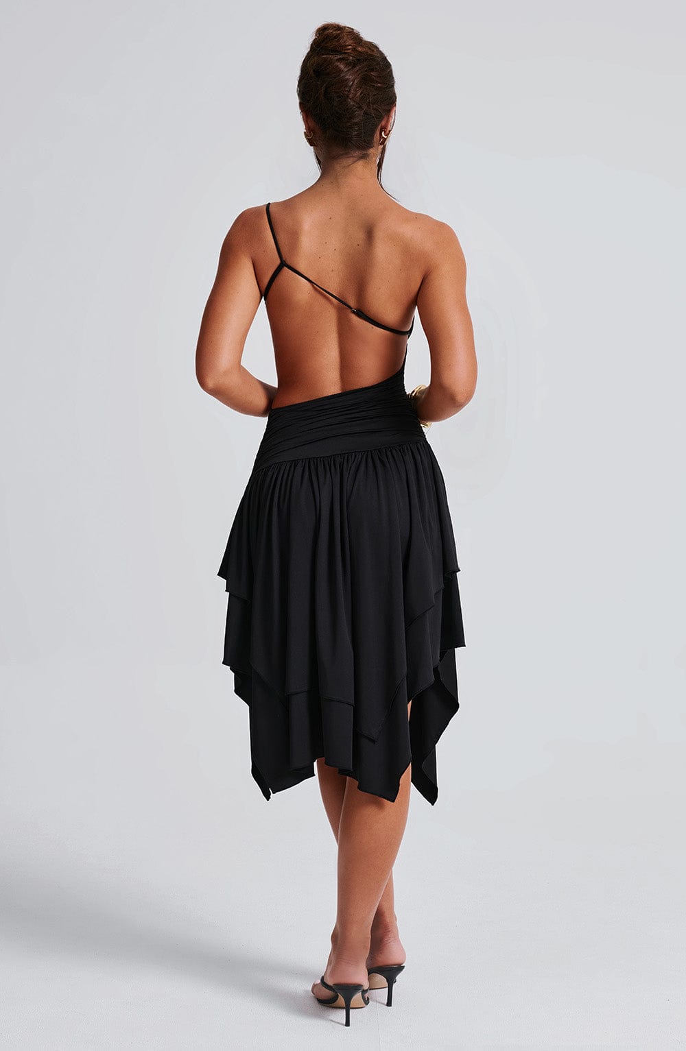 Luna Midi Dress - BLACK