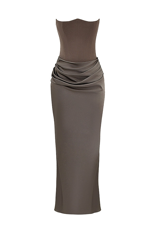 SERAPHINE MAXI DRESS - SMOKE