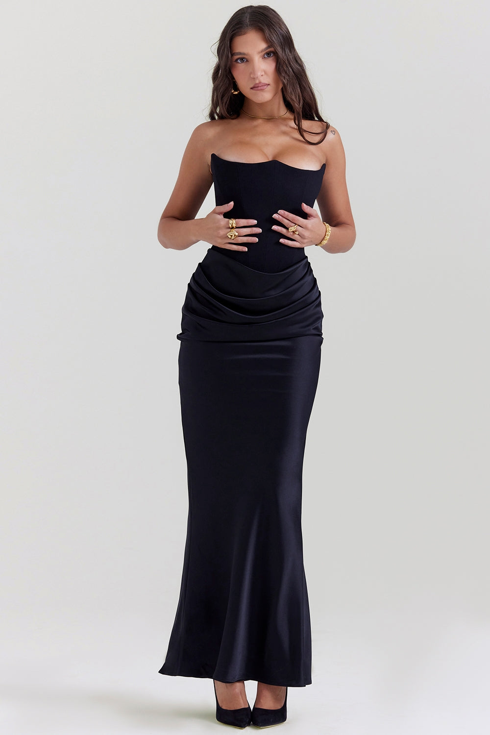 SERAPHINE MAXI DRESS - BLACK