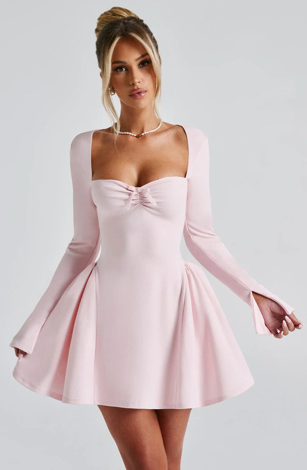 RAVEN MINI DRESS - BLUSH