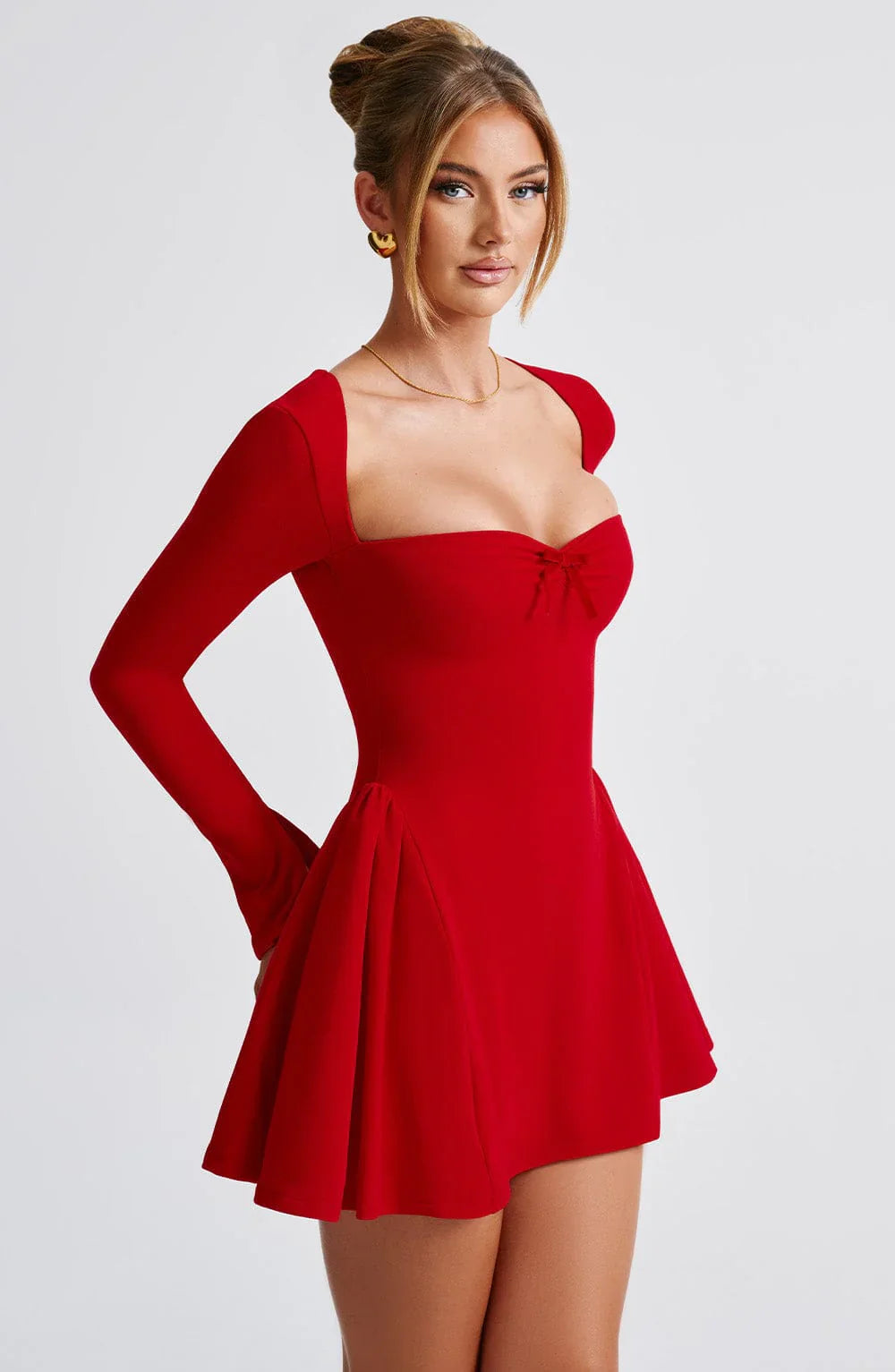 RAVEN MINI DRESS - RED