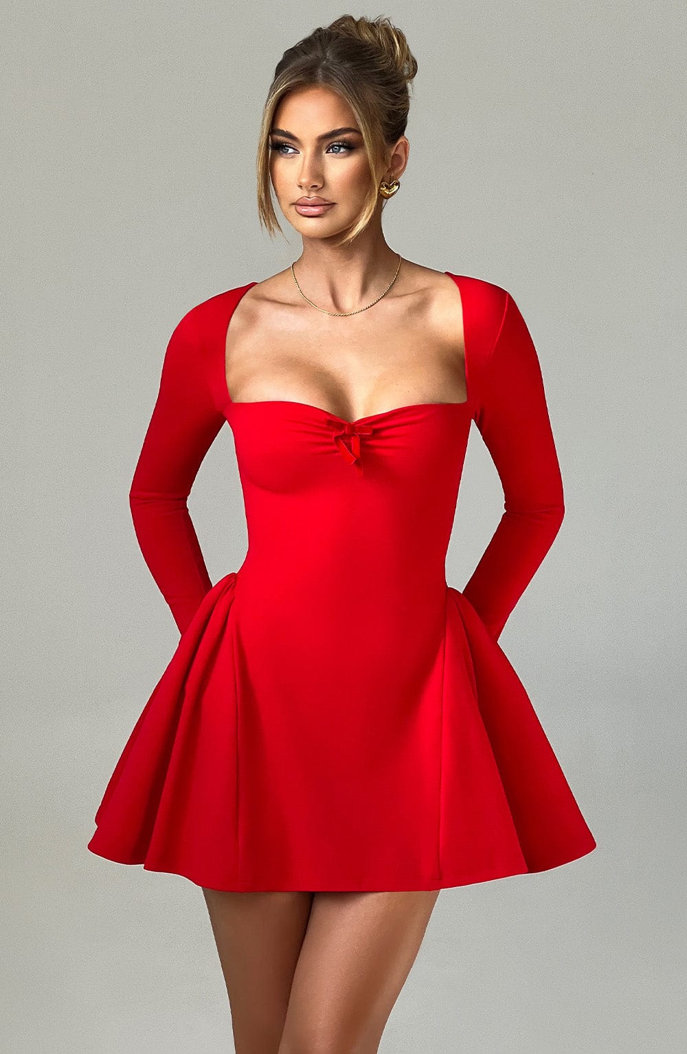 RAVEN MINI DRESS - RED