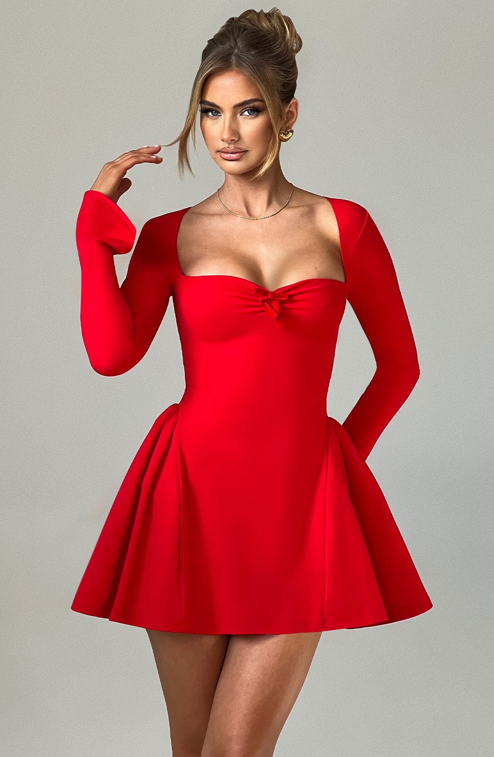 RAVEN MINI DRESS - RED