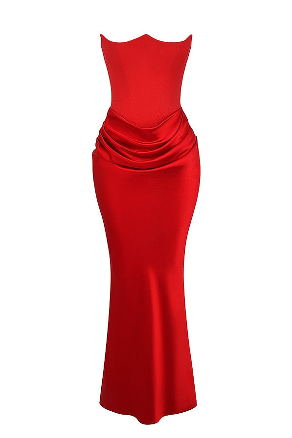 SERAPHINE MAXI DRESS  - RUBY