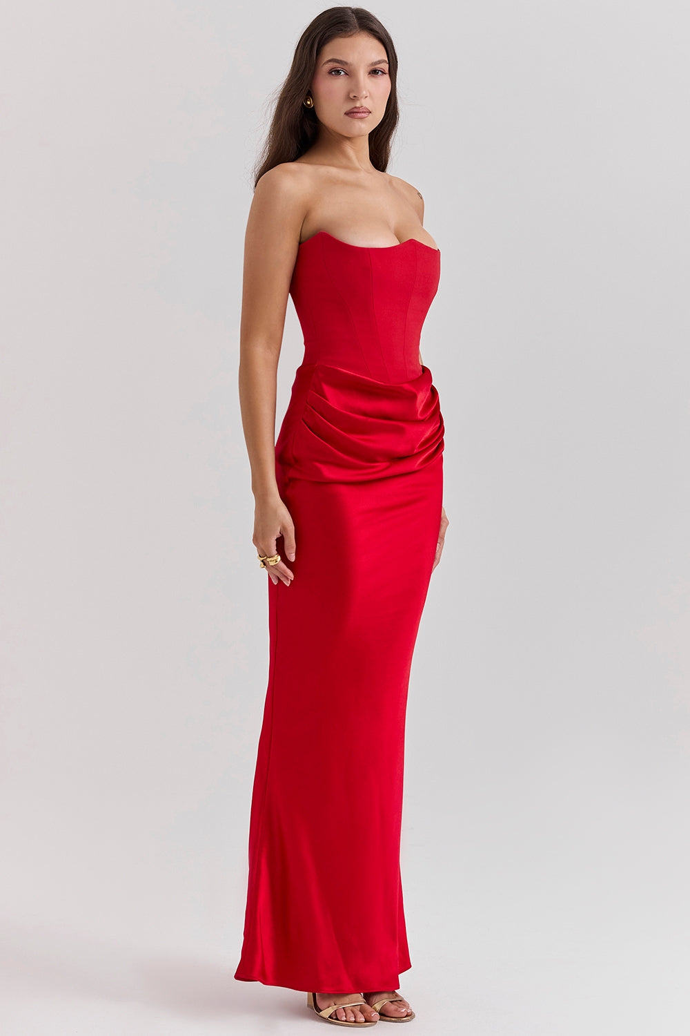 SERAPHINE MAXI DRESS  - RUBY